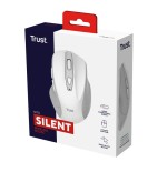 Ratón inalámbrico trust nito silent hasta 2200 dpi blanco