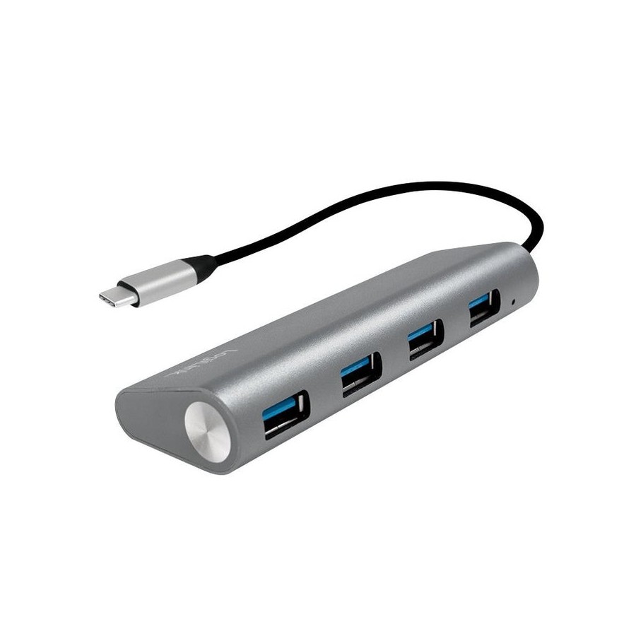 Logilink ua0309 hub de interfaz usb 3.2 gen 1 (3.1 gen 1) type-c 5000 mbit/s gris