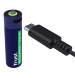 Pila ecargable trust usb-c aa 1700 mah pack de dos unidades 25584