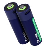 Pila ecargable trust usb-c aa 1700 mah pack de dos unidades 25584