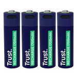Pack de 4 pilas aa trust 25631 recargables