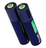 Pila recargable trust usb-c aaa 500 mah pack de 2 unidades 25585