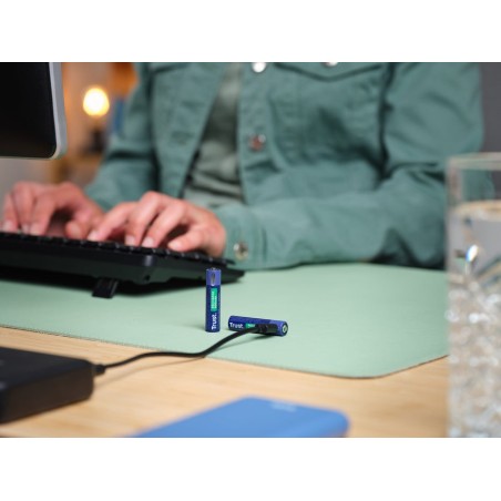 Pila recargable trust usb-c aaa 500 mah pack de 2 unidades 25585