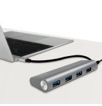 Logilink ua0309 hub de interfaz usb 3.2 gen 1 (3.1 gen 1) type-c 5000 mbit/s gris