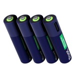 Pila recargable trust usb-c aaa 500 mah pack de cuatro unidades 25671