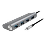 Logilink ua0309 hub de interfaz usb 3.2 gen 1 (3.1 gen 1) type-c 5000 mbit/s gris