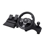 Volante trust gxt-289 con respuesta de vibracion y pedales 25122 compatible  con pc y consolas