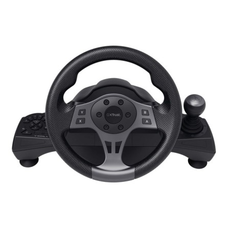 Volante trust gxt-289 con respuesta de vibracion y pedales 25122 compatible  con pc y consolas