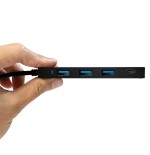Logilink ua0311 hub de interfaz usb 3.2 gen 1 (3.1 gen 1) type-c 5000 mbit/s negro