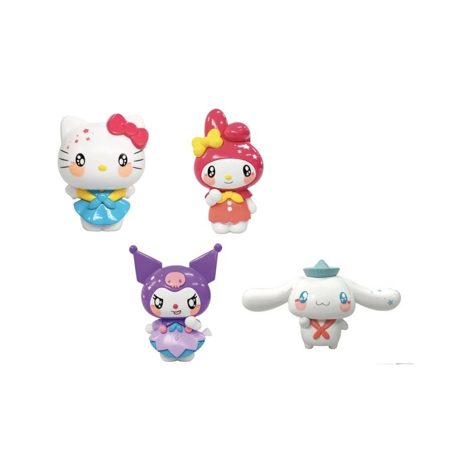 Blister 4 figuras hello kitty friends