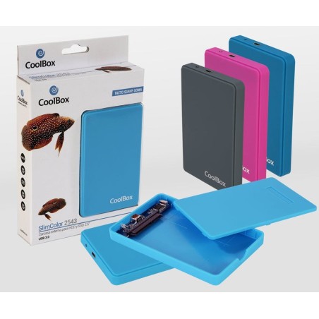 Coolbox caja externa hdd/ssd 2.5" scg2543 gris usb3.0