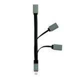 Logilink ua0315 hub de interfaz usb 3.2 gen 1 (3.1 gen 1) type-c 5000 mbit/s negro, gris