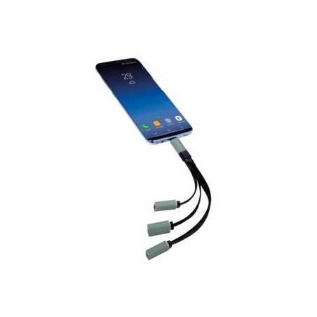 Logilink ua0315 hub de interfaz usb 3.2 gen 1 (3.1 gen 1) type-c 5000 mbit/s negro, gris