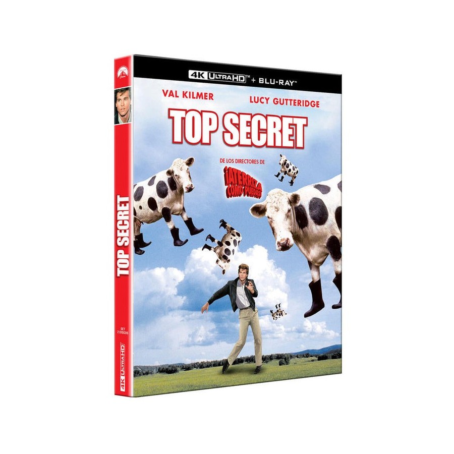 Pelicula top secret (4k uhd - edición especial funda) - bd blu-ray