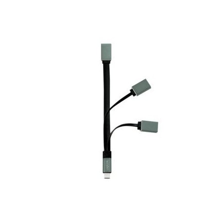 Logilink ua0315 hub de interfaz usb 3.2 gen 1 (3.1 gen 1) type-c 5000 mbit/s negro, gris