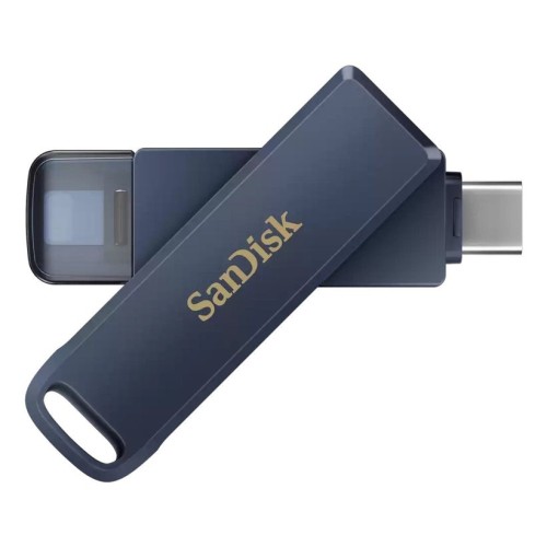 Sandisk phone drive unidad flash usb 256 gb usb-c / lightning cielo metalizado