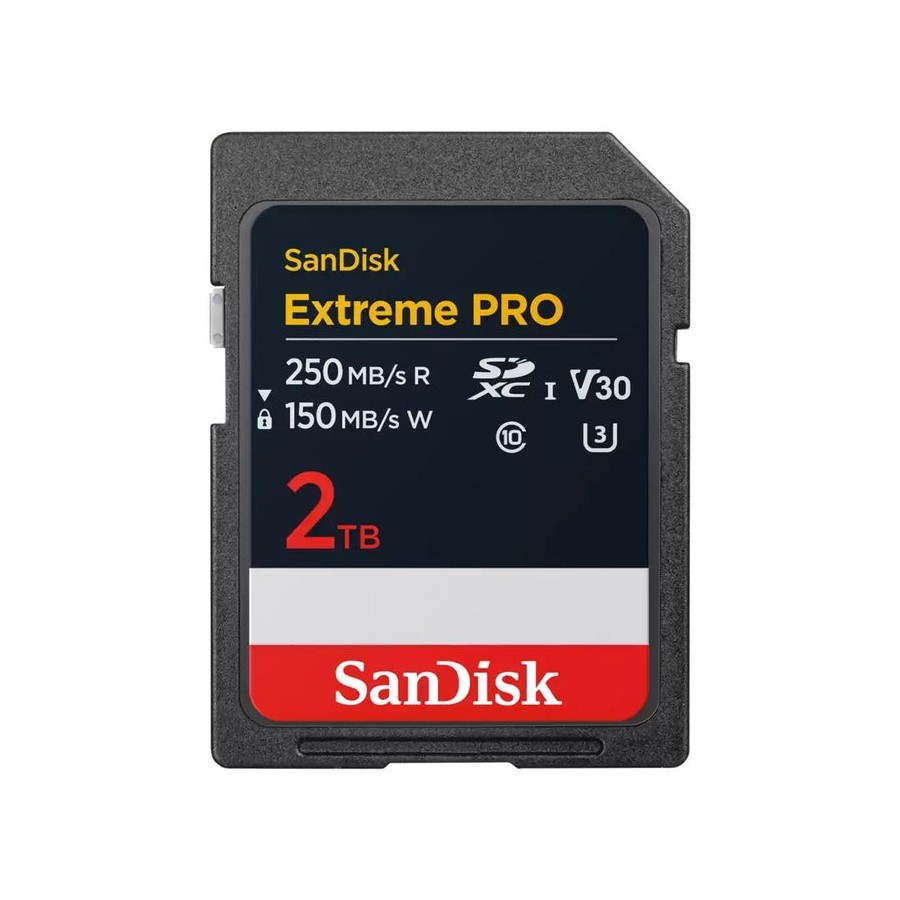 Sandisk extreme pro tarjeta de memoria flash 2 tb video class v30 / uhs-i u3 / class10 sdxc uhs-i