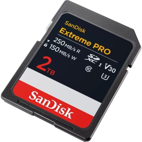 Sandisk extreme pro tarjeta de memoria flash 2 tb video class v30 / uhs-i u3 / class10 sdxc uhs-i
