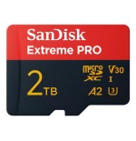 Sandisk extreme pro tarjeta de memoria flash (adaptador sd incluido) 2 tb a2 / video class v30 / uhs-i u3 microsdxc uhs-i