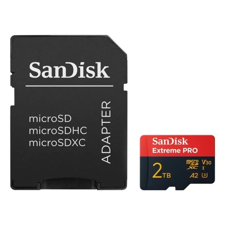 Sandisk extreme pro tarjeta de memoria flash (adaptador sd incluido) 2 tb a2 / video class v30 / uhs-i u3 microsdxc uhs-i
