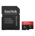 Sandisk extreme pro tarjeta de memoria flash (adaptador sd incluido) 2 tb a2 / video class v30 / uhs-i u3 microsdxc uhs-i