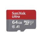 Sandisk ultra tarjeta de memoria flash (adaptador microsdxc a sd incluido) 64gb a1 / uhs-i u1 / class10 microsdxc uhs-i