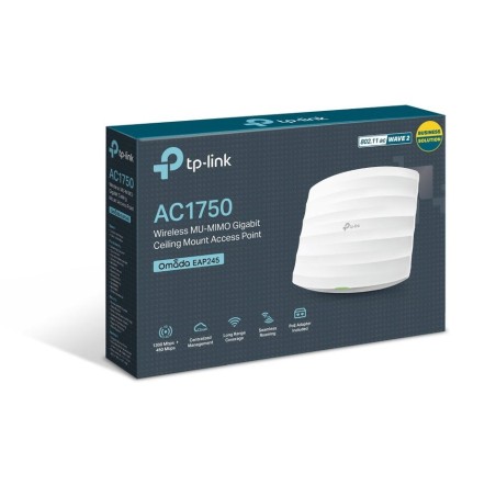 Tp link acces point eap245 wifi 450mbps a 2.4ghz y 1300mbps a 5ghz montaje techo