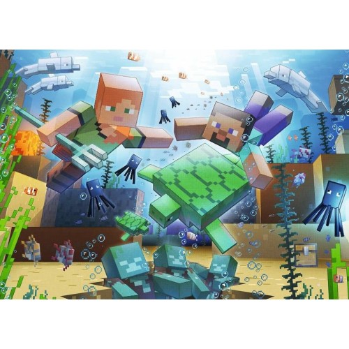 Puzzle 1000 elementów minecraft mozaika