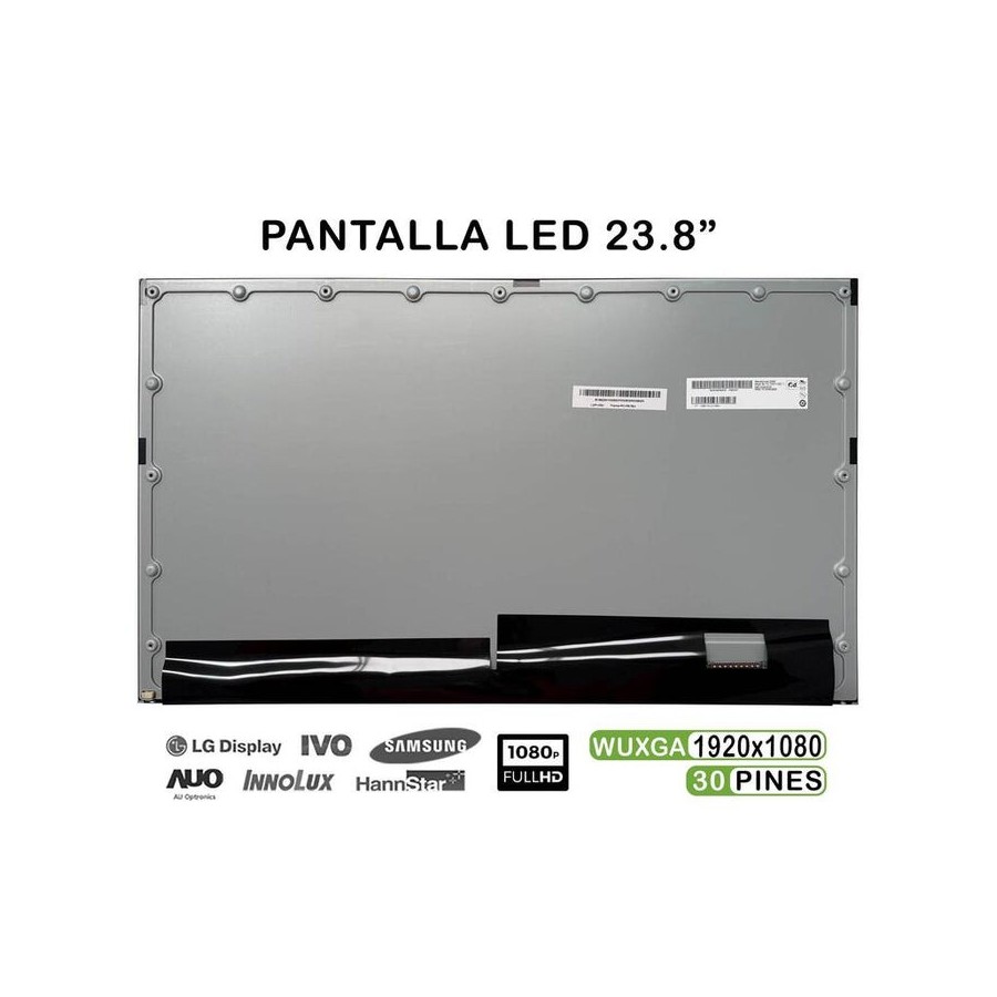 Pantalla led de 23.8" para portátil m238hvn02.1 fhd