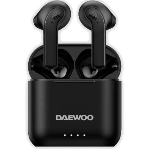 Auriculares bluetooth daewoo dw2020 con estuche de carga autonomía 5h negros