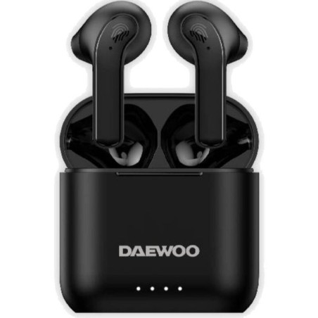 Auriculares bluetooth daewoo dw2020 con estuche de carga autonomía 5h negros