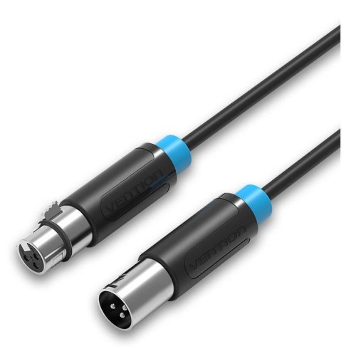 Cable estéreo vention bbfbl xlr macho xlr hembra 10m negro