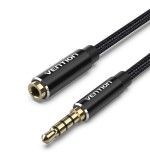 Cable estéreo vention bhcbl jack 3.5 macho jack 3.5 hembra 10m negro