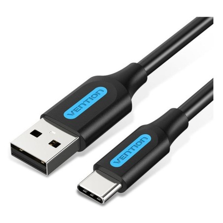 Cable usb 2.0 tipo-c vention coklf usb tipo-c macho usb macho hasta 60w 480mbps 1m azul
