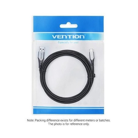 Cable usb 2.0 tipo-c vention coklf usb tipo-c macho usb macho hasta 60w 480mbps 1m azul