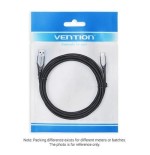 Cable usb 2.0 tipo-c vention coklf usb tipo-c macho usb macho hasta 60w 480mbps 1m azul