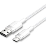 Cable usb 2.0 tipo-c vention ctnwh usb tipo-c macho usb macho hasta 60w 480mbps 2m blanco
