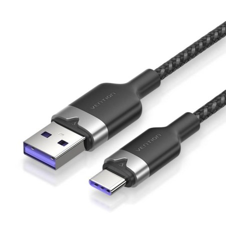 Cable usb 2.0 tipo-c vention ctobh usb tipo-c macho usb macho hasta 100w 480mbps 2m negro