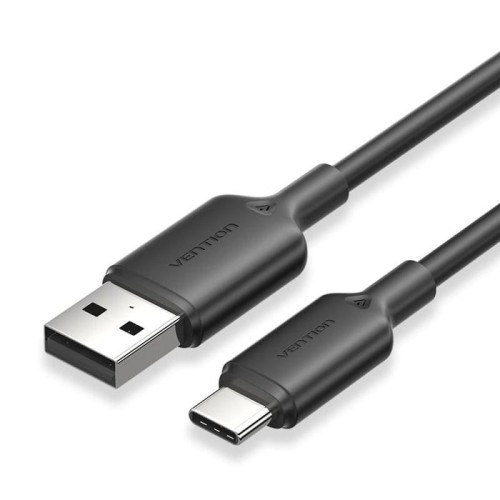 Cable usb 2.0 tipo-c vention ctqbf usb tipo-c macho usb macho hasta 60w 480mbps 1m negro
