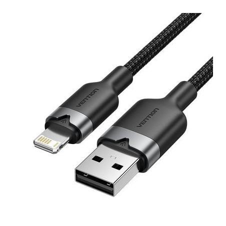 Cable usb lightning vention lanbf usb macho lightning macho 480mbps 1m negro
