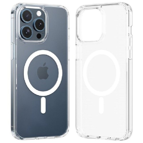 Funda dura con magsafe vention kuct0-40 compatible con iphone 15 pro transparente