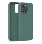 Funda silicona con magsafe vention kudg0-40 compatible con iphone 13 pro max verde