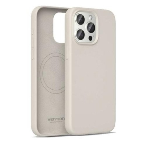 Funda silicona con magsafe vention kudm0-40 compatible con iphone 13 pro max gris