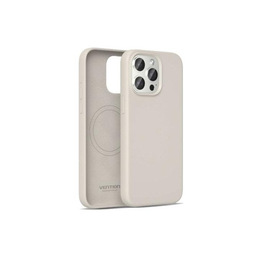 Funda silicona con magsafe vention kudm0-40 compatible con iphone 13 pro max gris