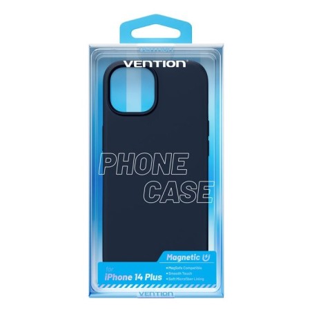 Funda silicona con magsafe vention kuel0-20 compatible con iphone 14 plus azul