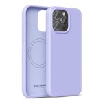 Funda silicona con magsafe vention kufv0-30 compatible con iphone 15 pro morado