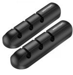 Organizador de cables en espiral vention kbtb0-2 3 puertos pack de 2