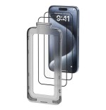 Protector de pantalla de cristal templado vention kuitca-10 para iphone 13 + herramienta de instalación antipolvo