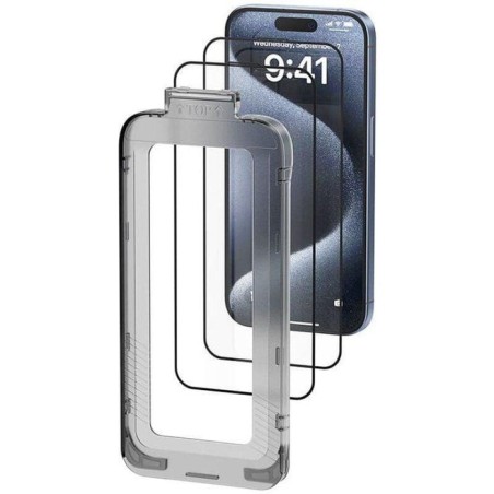 Protector de pantalla de cristal templado vention kuitca-30 para iphone 13 pro + herramienta de instalación antipolvo