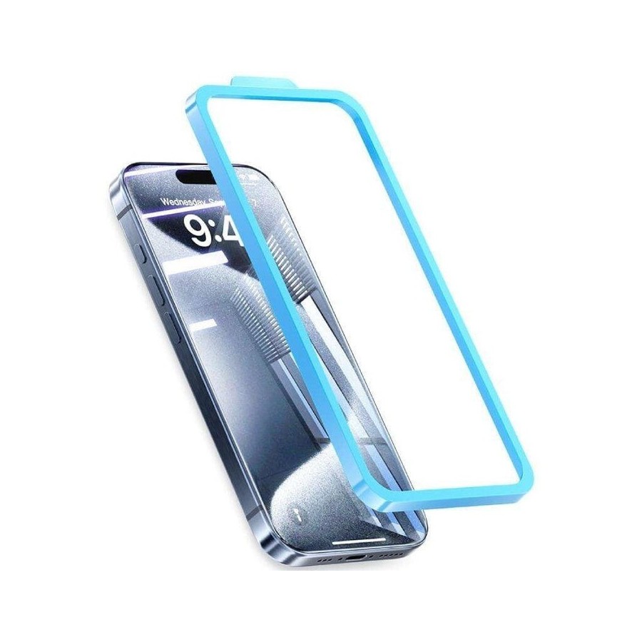 Protector de pantalla de cristal templado vention kuntcc-30 para iphone 16 plus + herramienta de instalación